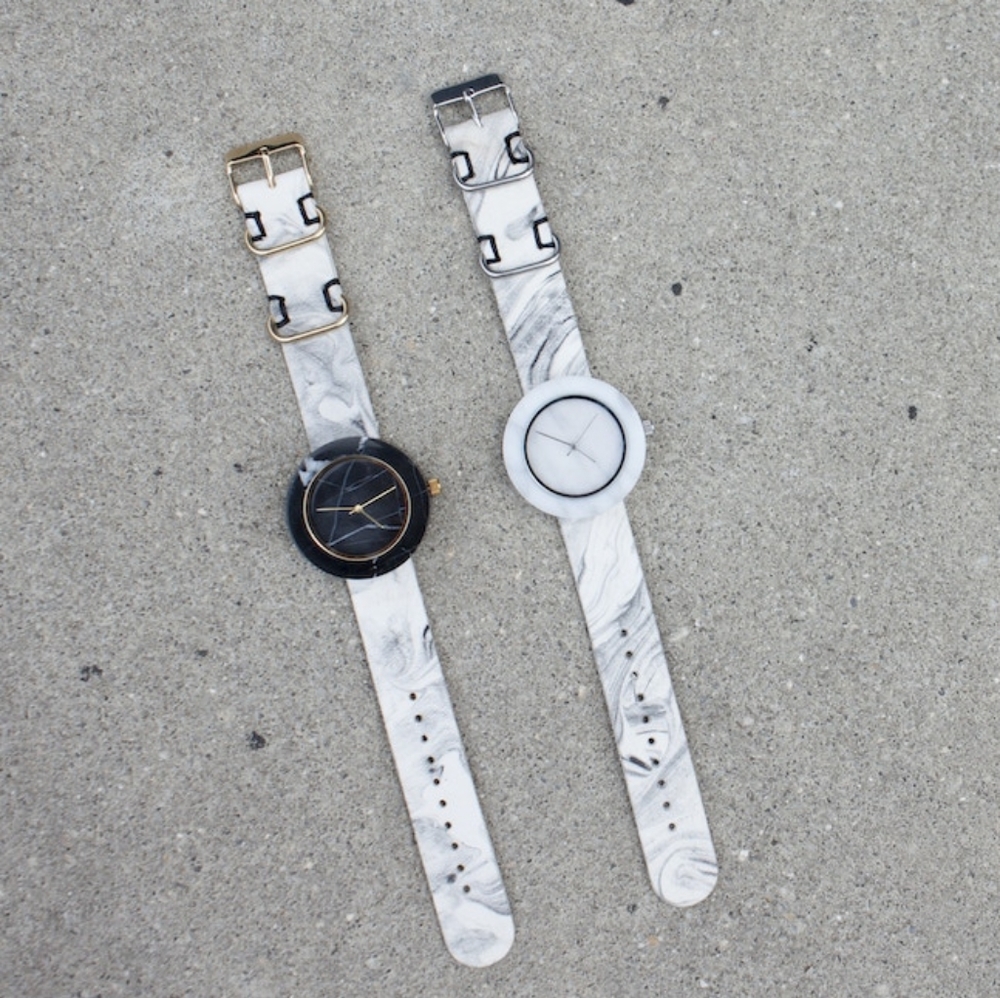 *One of a Kind* Analog Mason Marble Watch